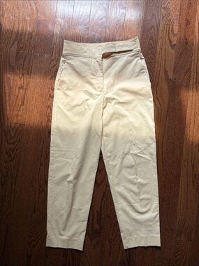 MANGO Butter Yellow Tapered Pants